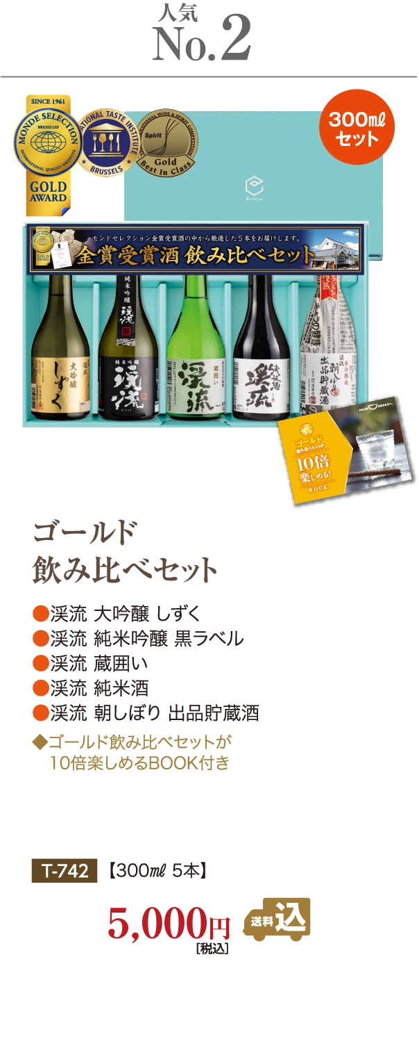 ゴールド飲み比べセット